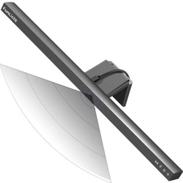 Imagem de Funlicht Barra de luz para monitor de computador, lâmpada de monitor de tela liga/desliga automática para cuidados com os olhos, lâmpada de mesa com sensor de movimento com escurecimento contínuo, controle de toque, sem brilho de tela, mesa de economia de espaço/escritório/casa/jogos