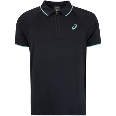 Imagem de Camisa Polo Masculina ASICS Zíper Selado
