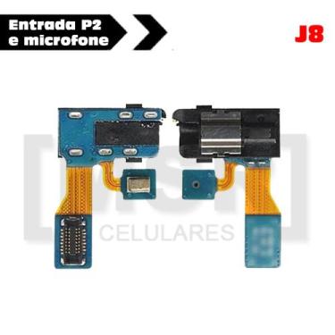 Imagem de Entrada fone P2 e microfone celular SAMSUNG modelo J8