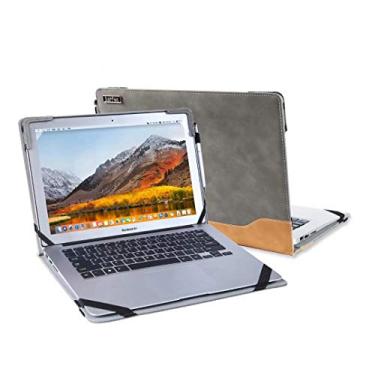Imagem de Berfea Capa protetora compatível com Dell XPS 17 9700 9710 9720 9730 17 polegadas capa rígida para notebook com suporte de resfriamento (cinza)