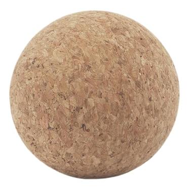 Imagem de Deevoka Bola de massagem de cortiça Bola de fitness Massagem nas costas Massageador de pés Acessório para parte inferior das costas Rolo de treinamento, 8 Cm