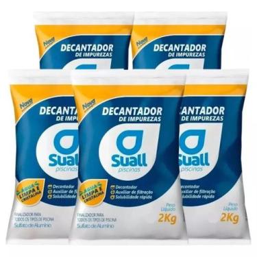 Imagem de Kit 5 Decantador Impurezas 2kg Sulfato De Aluminio Suall - Geral