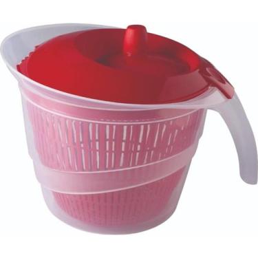 Imagem de Centrifuga Secador Salada 2.8 Litros Manual Seca Verduras Legume Com C