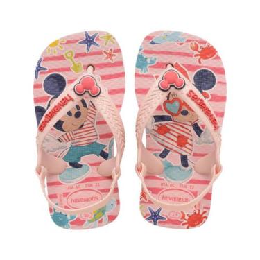 Imagem de Chinelo sandalia havaianas baby disney classics original, Rosa, Vermel