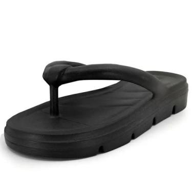 Imagem de Chinelo Conforto Nuven Poofy Feminino Usaflex Ah3001, Preto, 36