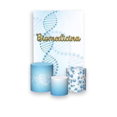Imagem de Painel De Festa Vertical 1,50 x 2,20 + Trio De Capas Cilindro - Biomed