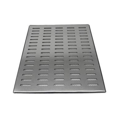 Imagem de Grelha Pluvial Inox 50x50 com Aro e Tela Anti Escorpião - Ficone & Rei