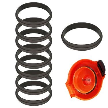 Imagem de YuCool Pacote com 8 juntas de substituição de vedação de borracha de silicone, vedação de borracha compatível com garrafa de água Gatorade Gx