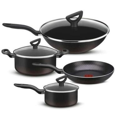 Imagem de Jogo De Panelas Rochedo Inova Antiaderente 4 Peças Preto