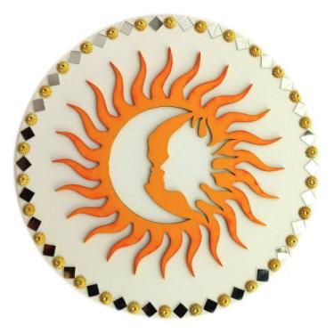 Imagem de Mandala Eclipse/Amor e União 26cm - Aqui Tem Magia