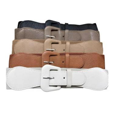 Imagem de Cinto Feminino Elástico Versátil Ajuste Cintura Zx-161 - shr, Branco