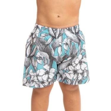 Imagem de Short Swim Infantil Floral - RED FEATHER, 2, Green mint