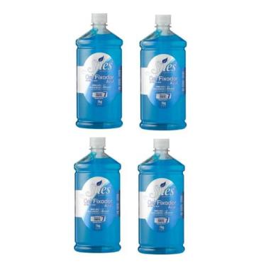 Imagem de Gel Fixador Forte Siles Barbeiro Kit Atacado 4 Unid. De 1kg