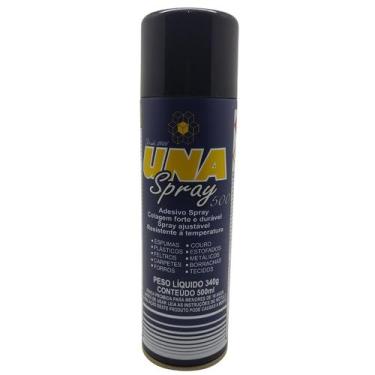 Imagem de Cola Adesivo Una Spray 500ml Aerossol Marcenaria Sapateiro 340g
