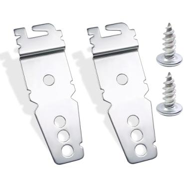 Imagem de Darlingao - Pacote com 2 Suporte de Montagem para Lava-Louças, Compatível com Whirlpool Kenmore KitchenAid Maytag, Aço Inoxidável, Prata