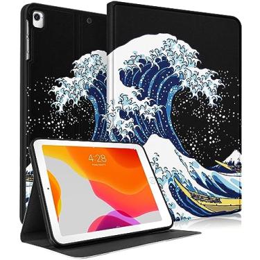 Imagem de Uppuppy Capa para iPad 5ª/6ª geração, para Apple iPad Air de 1ª/2ª geração, para iPad Pro 9,7 polegadas, capa fofa para crianças, meninos, mulheres, meninas, design de desenho animado, capa fólio para iPad 5/6, Air 1/2, Pro 9,7