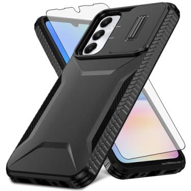 Imagem de Asuwish Capa de telefone para Samsung Galaxy A05s/A05 com protetor de tela de vidro temperado e capa de câmera deslizante fina robusta híbrida à prova de choque acessórios para celular Ao5s Ao5 A 05s