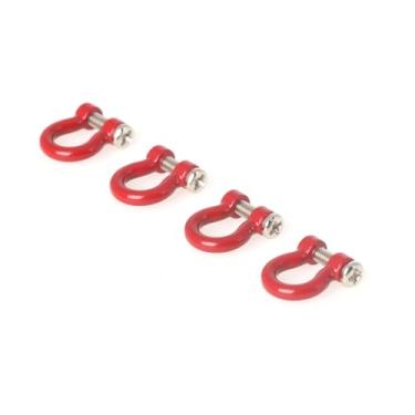 Imagem de LCX Racing 1/10th RC Crawler Car Front Rear Bumper Aluminum Tow Shackle Set 4PCS for TRX4 TRX6 SCX10 II SCX10 III SCX10 PRO Gen7 Gen8, Upgrades Parts Accessories