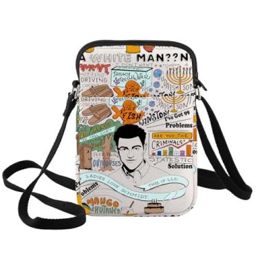 Imagem de BWWKTOP Schmidt Bolsa transversal de lona Schmidt para fãs presentes de programa de TV Bolsa de ombro cruzada Schmidt Merchandise, Bolsa My Driving Xk