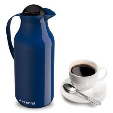 Imagem de Garrafa Témica Siena 750ML Unitermi Azul Café Chá Leite