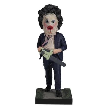 Imagem de Royal Bobbles The Texas Chainsaw Massacre Leather Face Pretty Woman Mask colecionável Bobblehead estátua