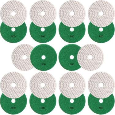 Imagem de 10 X Lixas Discos Grão Liso 4 Pol.100mm Diamantada Granito Mármore KaQ