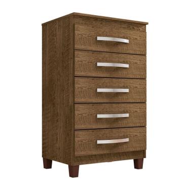 Imagem de Cômoda Para Quarto 5 Gavetas Monique Malbec - Pallazio