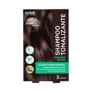 Imagem de Kiss - Shampoo Tonalizante Color Change Castanho Escuro Ccs02B