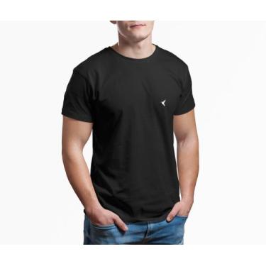Imagem de Camiseta T-shirt Básica 100% Algodão Malha Premium Masculina - Lauhe O