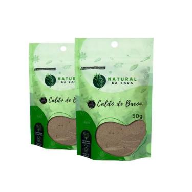 Imagem de Kit 2 Tempero Caldo de Bacon Sabor Marcante Premium Pouch 50g - Natura