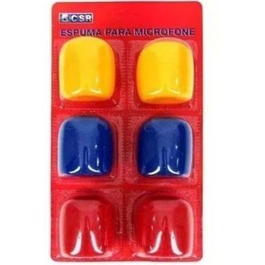 Imagem de 6 Espumas Para Microfone Csr Gm515b Preta Sm 58 Ht 58 Dm 58, cor
