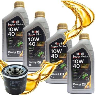 Imagem de Troca de Óleo P/ Suzuki Bandit 1250 / Gsx 1300r Hayabusa Mobil Sintéti