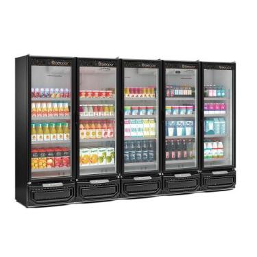 Imagem de Refrigerador Expositor Vertical 2500 Litros Preto 220V Gelopar GCVR-25