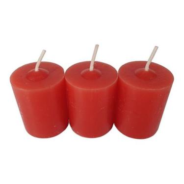 Imagem de Kit 3 Velas Aromáticas Perfumadas Com Aroma De Pitanga - Velas da Jú