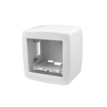 Imagem de Conjunto Caixa de Sobrepor Base + Moldura para 2 Módulos Box Slim Ilum