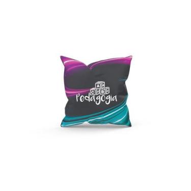 Imagem de Almofada Decorativa Cheia c/ Zíper 25x25 Pedagogia - Deluzz