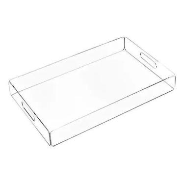 Imagem de Bandeja De Acrílico Transparente 3mm 30 X 26 X 5cm - CNC Sorocaba