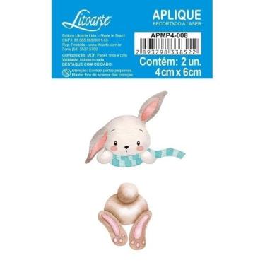 Imagem de Aplique MDF Litoarte - Feliz Páscoa - Coelho