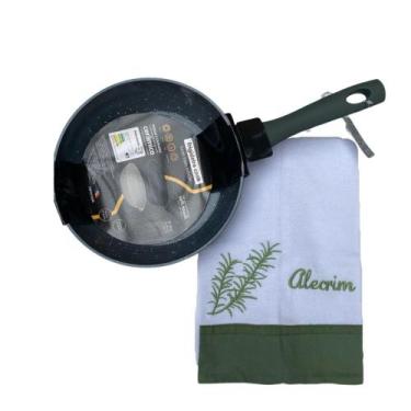 Imagem de Pano de prato bordado para cozinha e Frigideira fundo triplo - Oikos