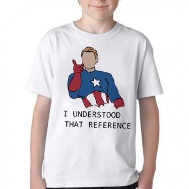 Imagem de Camiseta Infantil ou adulto  Capitão América  entendi a referência Blu