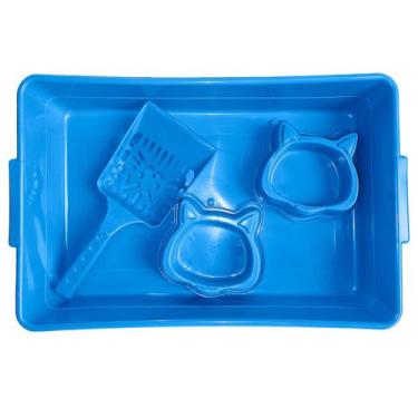 Imagem de Caixa de Areia Higiênica para Gatos Kit Fun Cat Twoo Pets - ALVORADA, 
