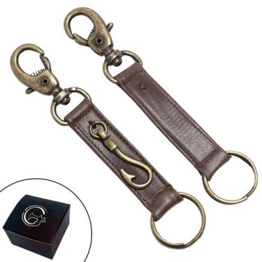 Imagem de Chaveiro SLIM Country Pingentes Personalizado Anzol Pescador e Fecho M