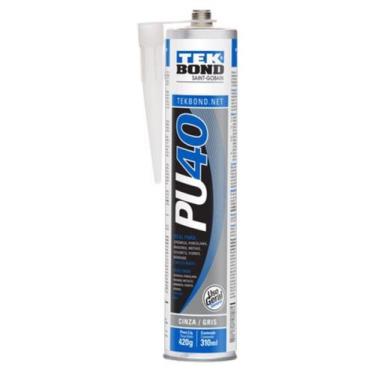 Imagem de Adesivo selante pu 310ml cinza pu40 tek bond construção vdros pias pis