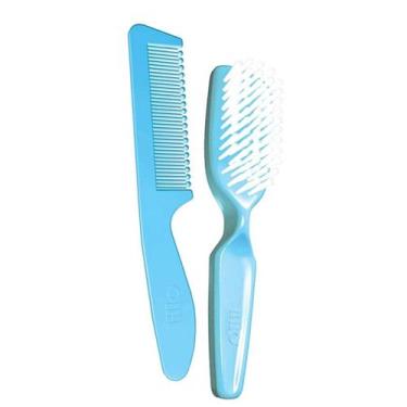 Imagem de Conjunto Escova e Pente Para Bebê Ultra Macio Lillo Fiona, Azul