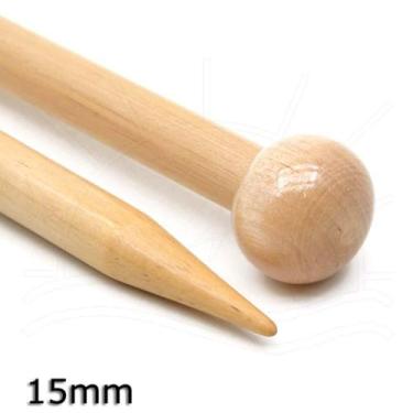 Imagem de Agulha para Tricô Madeira Tulip - 38cm, 15,00MM