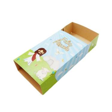Imagem de Caixa Gaveta para 6 Doces - Páscoa Cristã - 13x8cm - 5 unidades - Deco