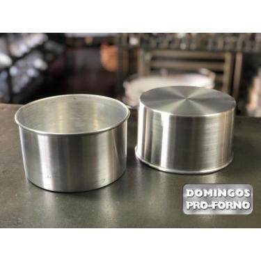 Imagem de Forma bolo com fundo fixo - aluminio - diâmetro 17 x altura 10cm - kit