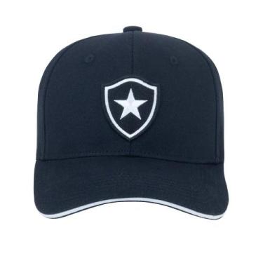 Imagem de Boné SuperCap Botafogo Escudo Bordado, Preto