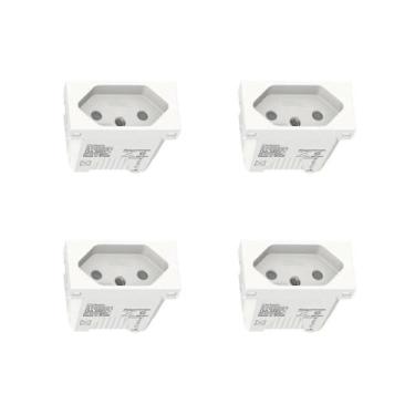 Imagem de Kit 4 Modulo Tomada 10A S70202104 Branco Orion Schneider