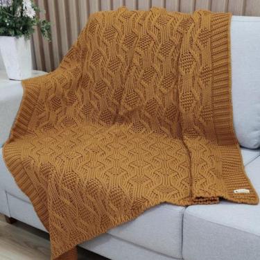 Imagem de Manta Trico Decorativa Sofa 120x150cm Usufruto Tricot cod001, LINHAÇA